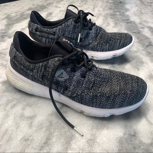 Sperry 7 seas 3 eye fly knit Size 9.5 Dark gray Excellent condition Boat shoes